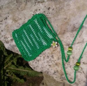 ⛵ 5/$15 Crocheted Mo-Jo Charm Bag